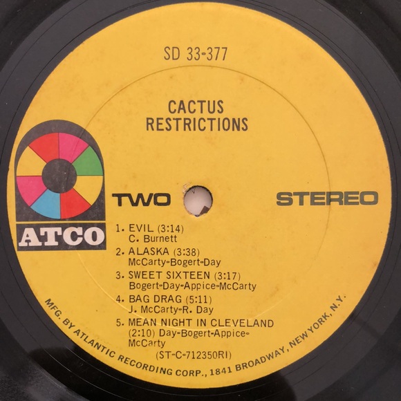Cactus Vinyl Album Restrictions - Picture 3 of 7